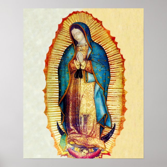 Our Lady of Guadalupe Tilma Replica A Poster (Front)