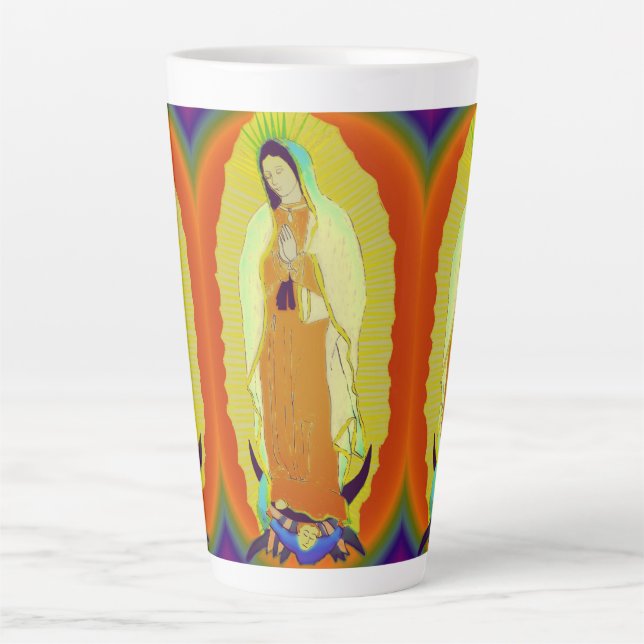 our lady of guadalupe Two-Tone coffee mug (Front)