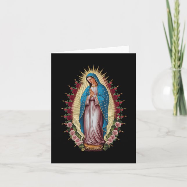 Our Lady Of Guadalupe Virgin Mary  Card (Front)