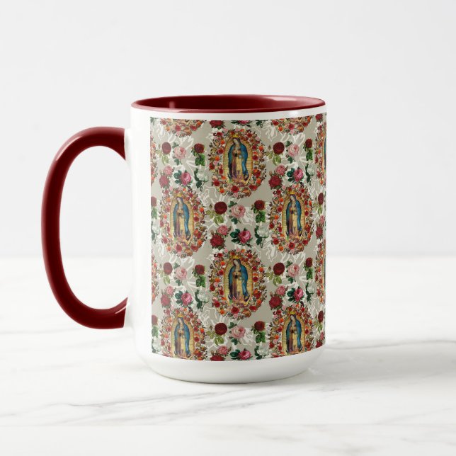 Our Lady of Guadalupe Virgin Mary Catholic Saint  Mug (Left)