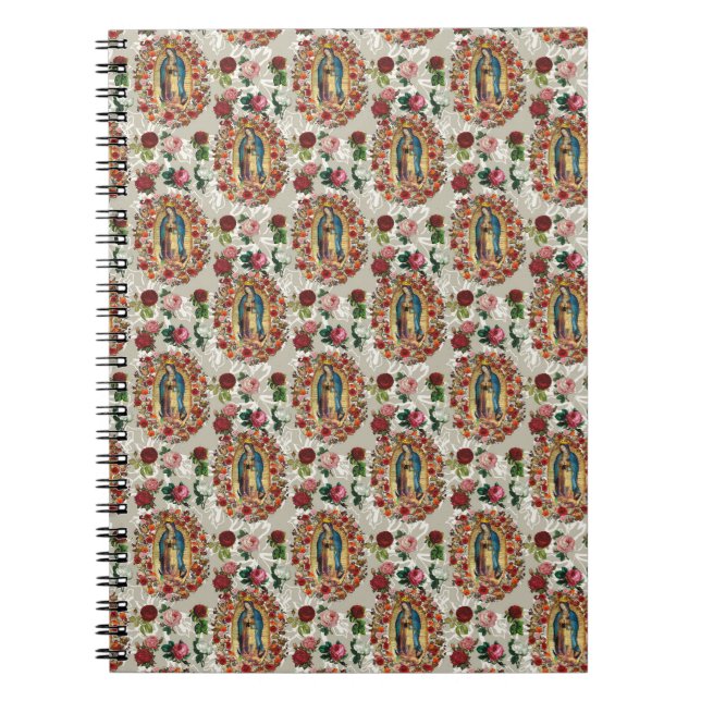 Our Lady of Guadalupe Virgin Mary Catholic Saint  Notebook (Front)