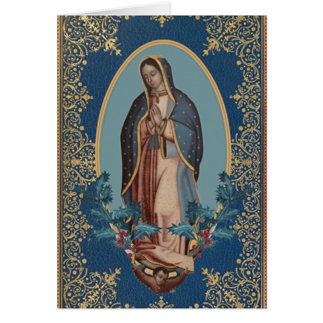 Our Lady of Guadalupe Virgin Mary Feliz Navidad (Front)
