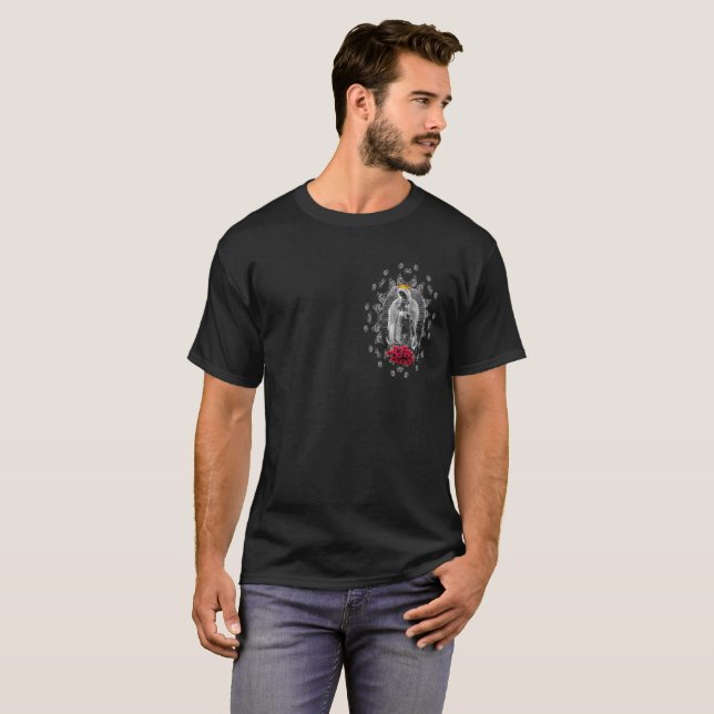 Our Lady of Guadalupe Virgin Mary Mexico Tilma Ros T-Shirt (Front Full)