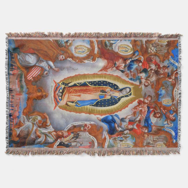 Our Lady of Guadalupe Visions Juan Diego Blanket (Front)