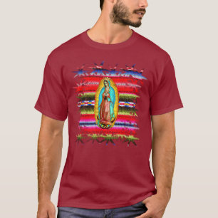 Our Lady of Guadalupe Zarape Virgin Mary Catholic  T-Shirt