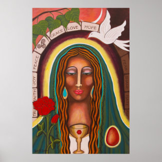 "Our Lady of Healing Hearts" Poster