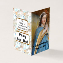Our  Lady of  Immaculate  Conception Pray Card