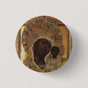 Our Lady of Kazan 1 Inch Round Button