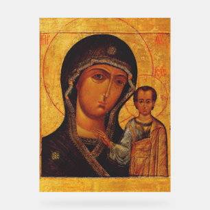Our Lady of Kazan Orthodox Icon Acrylic Sign