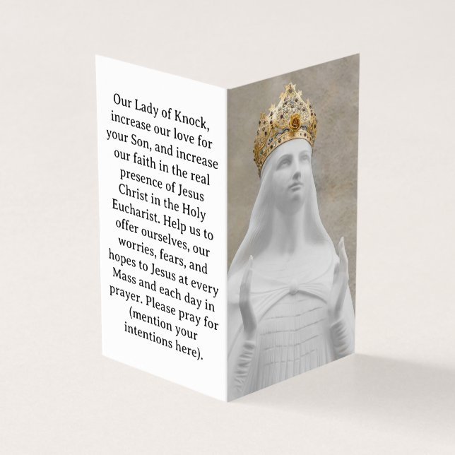 Our Lady of Knock Prayer Card (Outside)
