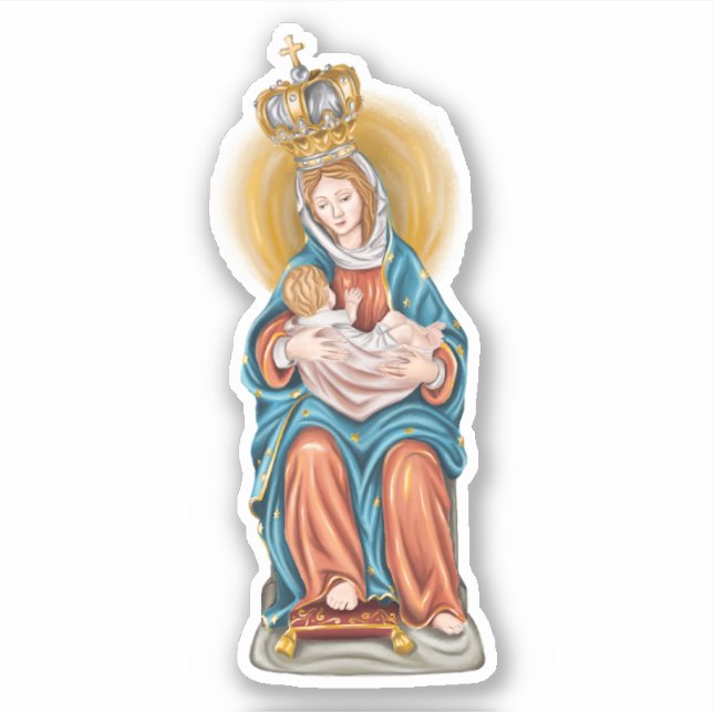 Our Lady of Le Leche Vinyl Sticker (Front)