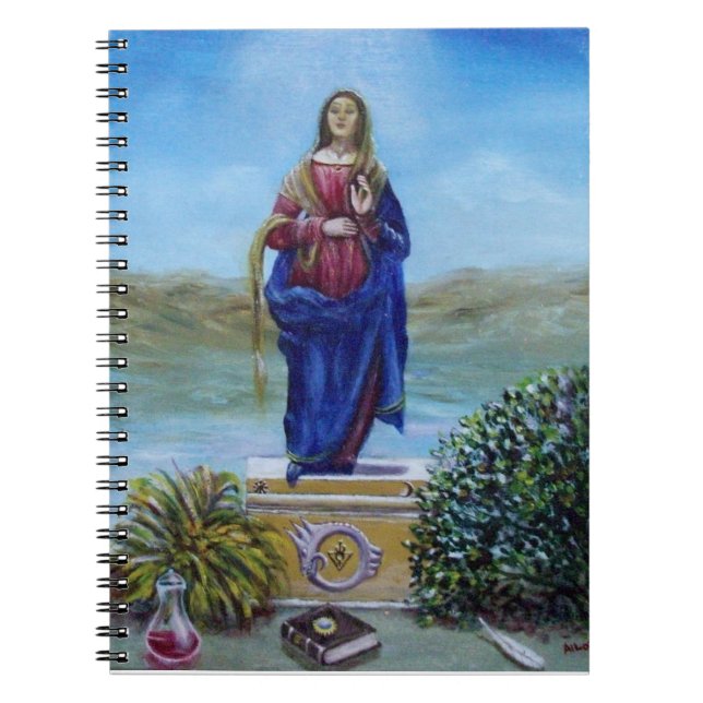 OUR LADY OF LIGHT Madonna of Immaculate Conception Notebook (Front)