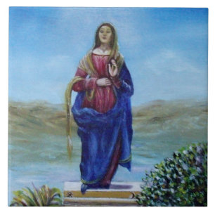 OUR LADY OF LIGHT Madonna of Immaculate Conception Tile
