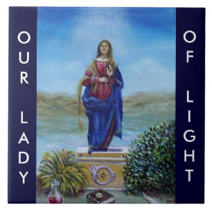 OUR LADY OF LIGHT Madonna of Immaculate Conception Tile