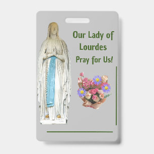Our Lady of Lourdes Badge