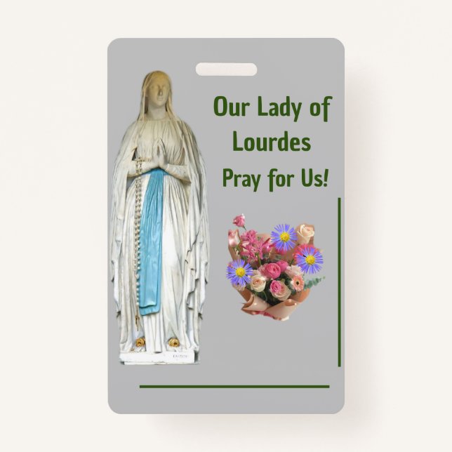 Our Lady of Lourdes Badge (Front)