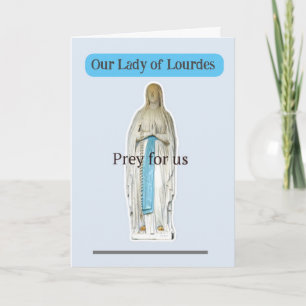 Our Lady of Lourdes Card