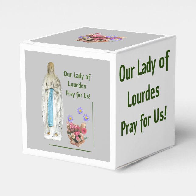 Our Lady of Lourdes Favor Box (Front Side)