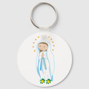 Our Lady of Lourdes Keychain