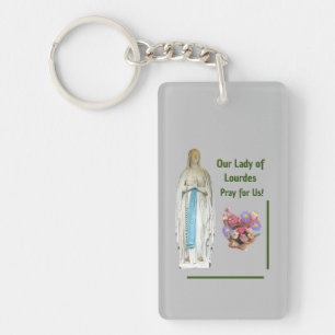Our Lady of Lourdes Keychain