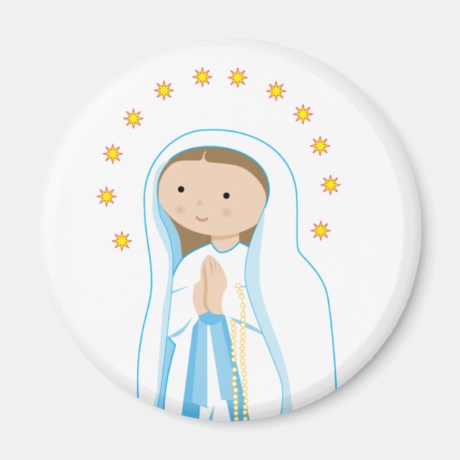 Our Lady of Lourdes Magnet (Front)