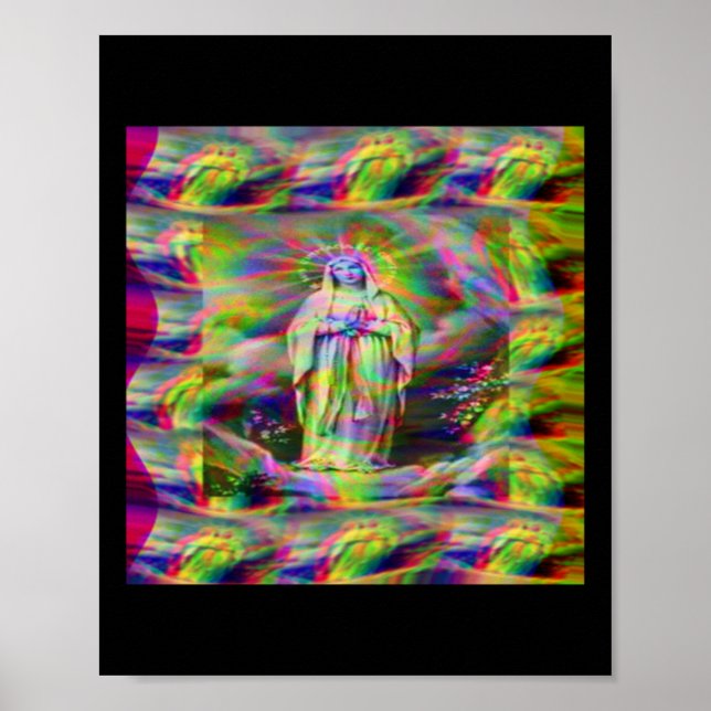 Our Lady Of Lourdes Sticker  Poster (Front)