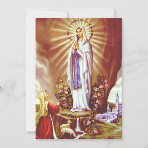 Our Lady of Lourdes Thank You Card