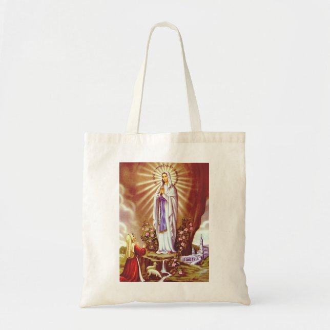 Our Lady of Lourdes Tote Bag (Front)