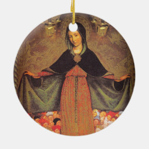 our lady of mercy ceramic ornament