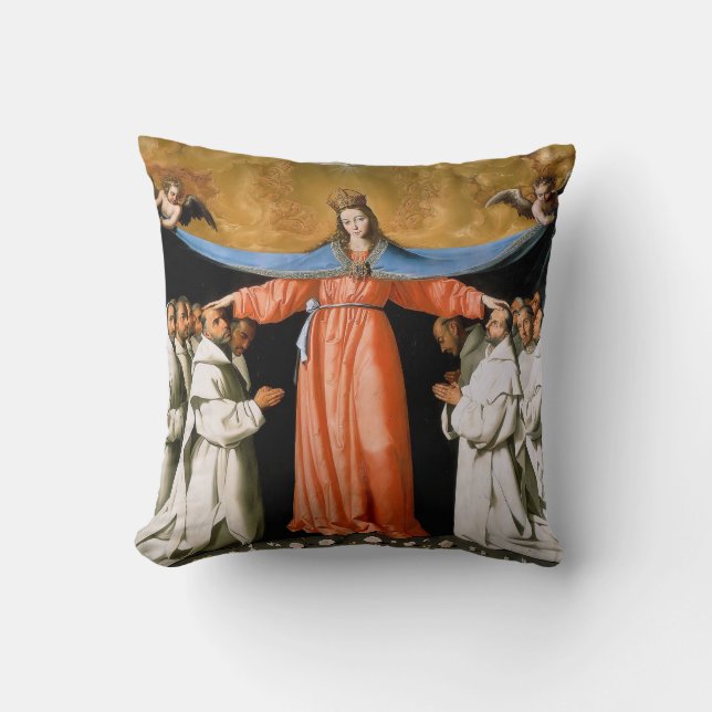 OUR LADY OF MERCY THROW PILLOW (Front)
