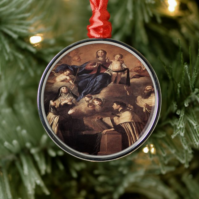 Our Lady of Mount Carmel 1641 Metal Ornament (Tree)