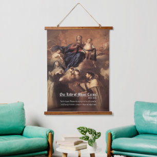 Our Lady of Mount Carmel Prayer Hanging Tapestry