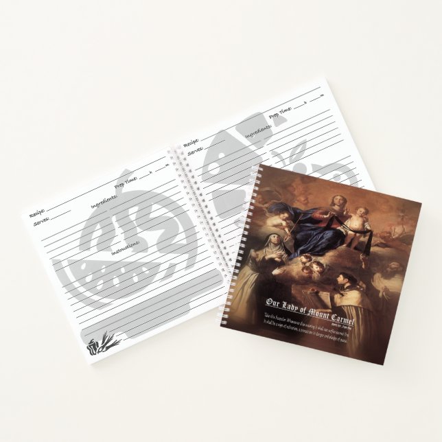 Our Lady of Mount Carmel Prayer Notebook (Inside)