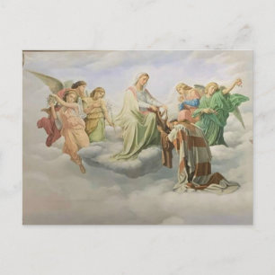 Our Lady of Mount Carmel St. Simon Stock Scapular Holiday Postcard