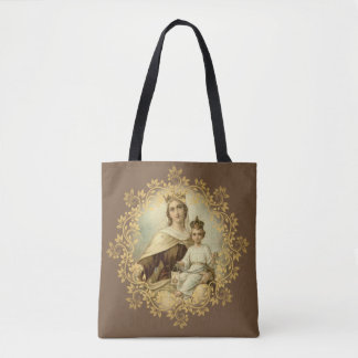 Our Lady of Mount Carmel & St. Therese of Lisieux Tote Bag