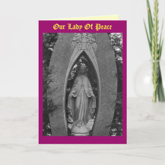 Our Lady Of Peace Card