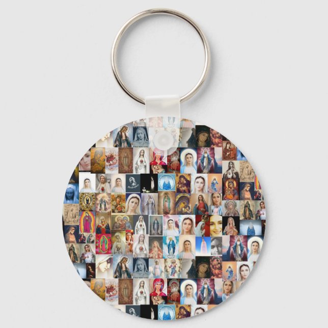 Our Lady of Peace, Mother of Peace, Queen of Peace Keychain (Front)