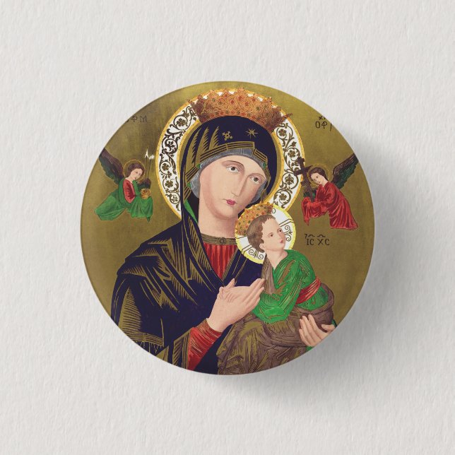 Our Lady of Perpetual Help 1 Inch Round Button (Front)