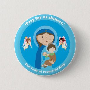 Our Lady of Perpetual Help 2 Inch Round Button