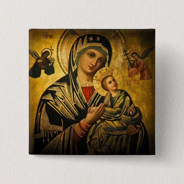 Our Lady of Perpetual Help Button (Front)