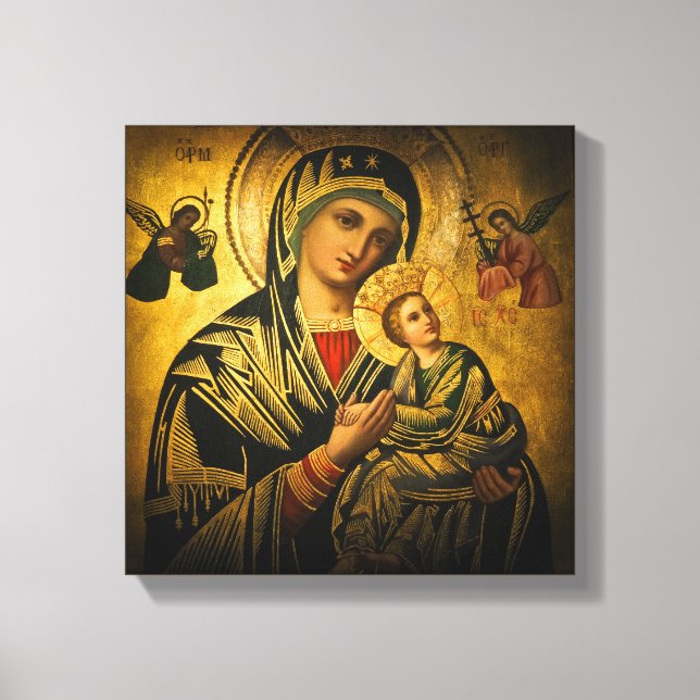 Our Lady of Perpetual Help Canvas Print (Front)