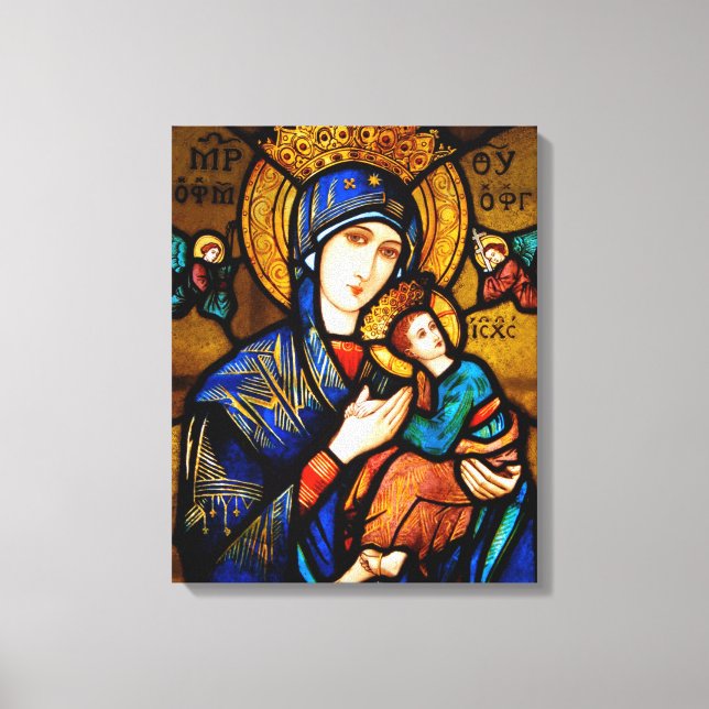 our lady of perpetual help canvas print (Front)