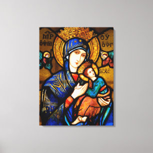 our lady of perpetual help canvas print