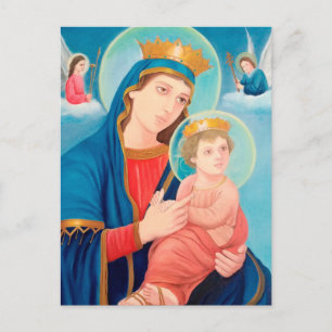 Our Lady of Perpetual Help Catholic Postcard