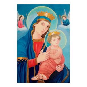 Our Lady of Perpetual Help Catholic Poster