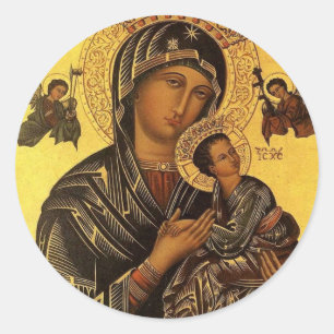 Our Lady Of Perpetual Help Classic Round Sticker