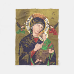 Our Lady of Perpetual Help Fleece Blanket