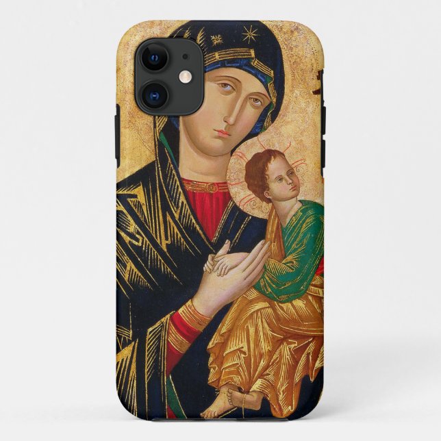 Our Lady of Perpetual Help Icon Virgin Mary Art Case-Mate iPhone Case (Back)