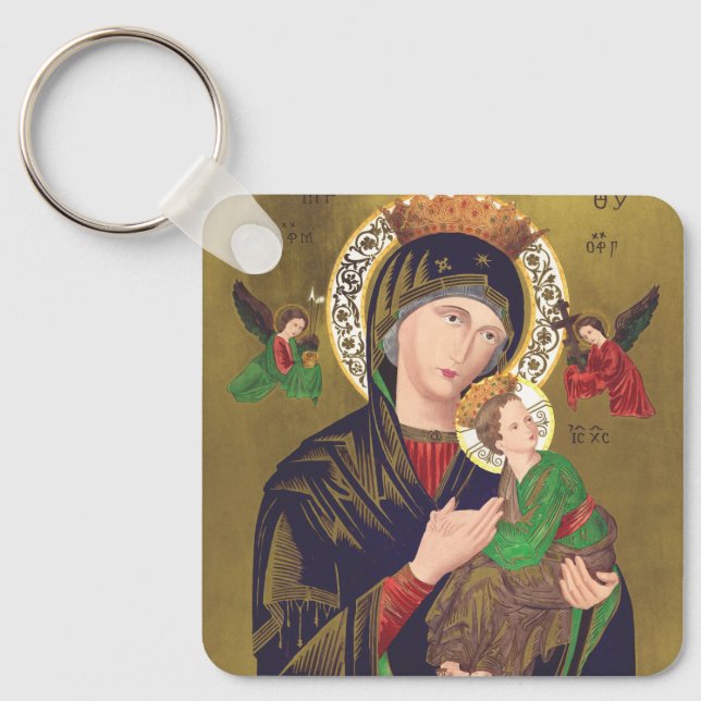 Our Lady of Perpetual Help Keychain (Front)