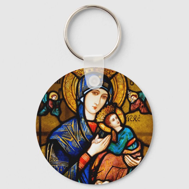 our lady of perpetual help keychain (Front)